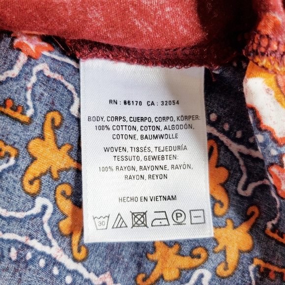 ANTHROPOLOGIE Meadow Rue Wine Solvo Tunic Top S - Picture 7 of 8